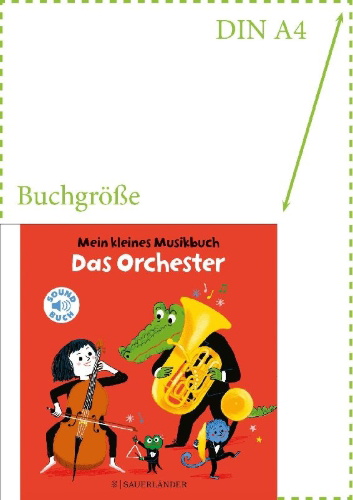 Buchcover und Innenansicht für das Buch: Je découvre l'orchestre