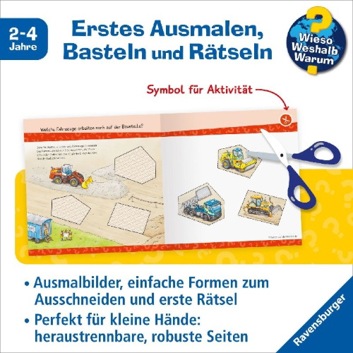 Buchcover und Innenansicht für das Buch: Wieso? Weshalb? Warum? junior AKTIV - Fahrzeuge