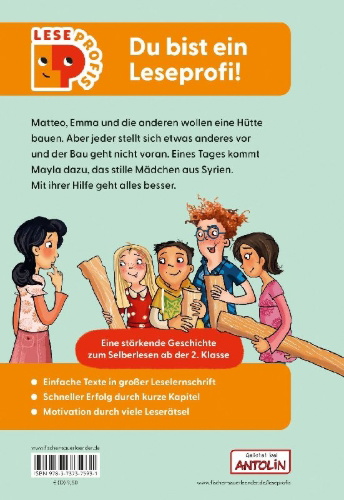 Buchcover und Innenansicht für das Buch: Leseprofis - Alle unter einem Dach, 2. Klasse