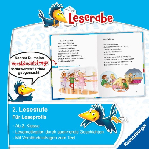 Buchcover und Innenansicht für das Buch: Leserabe 2. Lesestufe - Beste Freundinnen auf dem Reiterhof