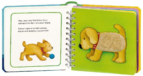 Buchcover und Innenansicht für das Buch: Mein erstes Fühlbuch