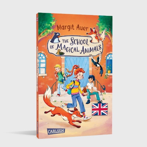 Buchcover und Innenansicht für das Buch: Die Schule der magischen Tiere 1: The School of Magical Animals (Englische Ausgabe mit Vokabelhilfen)