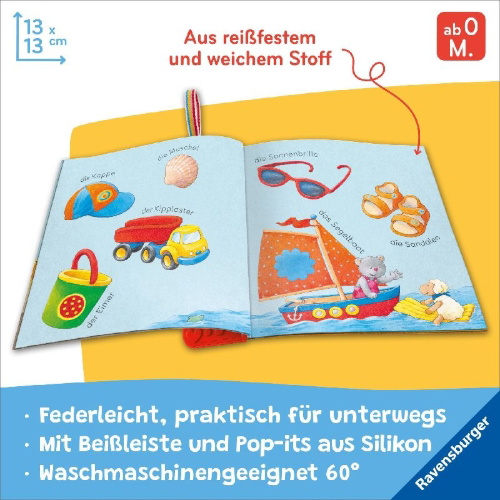 Buchcover und Innenansicht für das Buch: Mein Knuddel-Knautsch-Buch - flip&pop. Meine liebsten Sachen