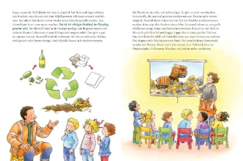 Buchcover und Innenansicht für das Buch: LESEMAUS 117: Conni kümmert sich um die Umwelt