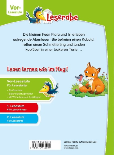 Buchcover und Innenansicht für das Buch: Feengeschichten - Leserabe ab Vorschule - Erstlesebuch für Kinder ab 5 Jahren