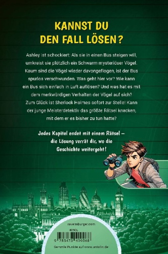 Buchcover und Innenansicht für das Buch: Sherlock & You, Band 3 - Das Rätsel um den verschollenen Bus