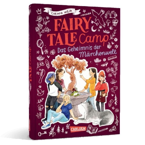 Buchcover und Innenansicht für das Buch: Fairy Tale Camp 3: Das Geheimnis der Märchenwelt