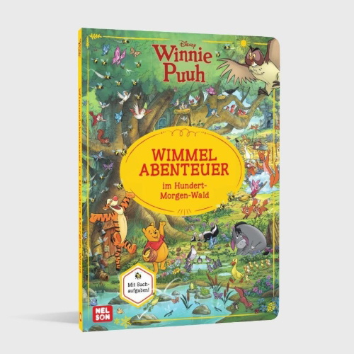 Buchcover und Innenansicht für das Buch: Disney Winnie Puuh: Wimmelabenteuer im Hundert-Morgen-Wald