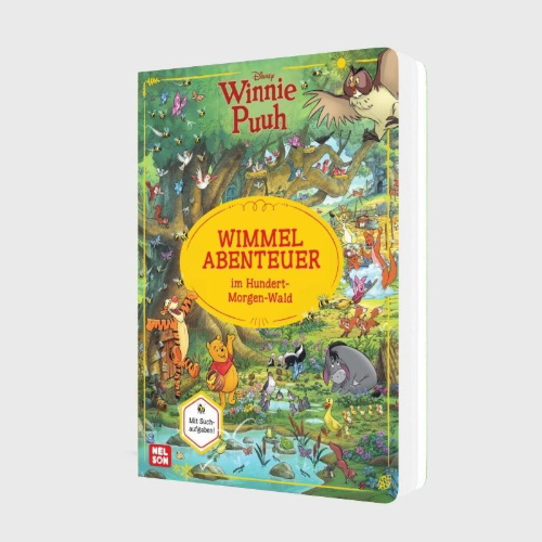 Buchcover und Innenansicht für das Buch: Disney Winnie Puuh: Wimmelabenteuer im Hundert-Morgen-Wald