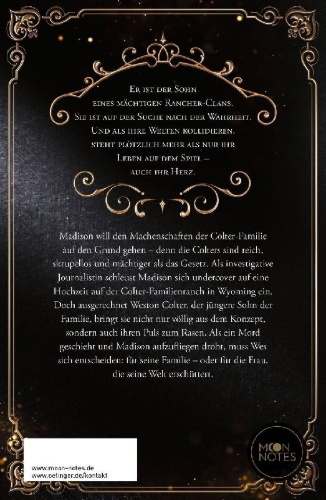 Buchcover und Innenansicht für das Buch: Colter Valley Ranch 1. Shotguns & Champagne