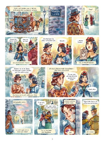 Buchcover und Innenansicht für das Buch: Les enquêtes d'Enola Holmes 9