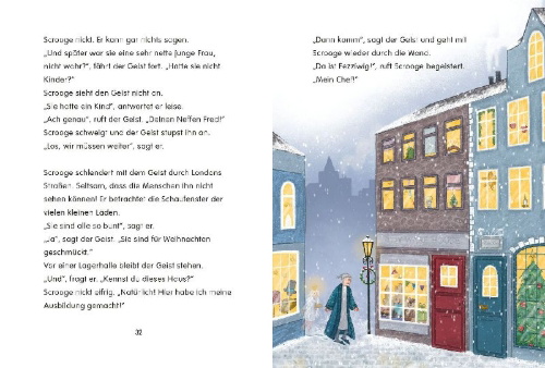 Buchcover und Innenansicht für das Buch: Eine Weihnachtsgeschichte