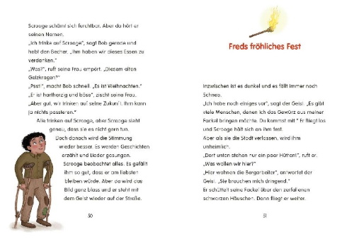 Buchcover und Innenansicht für das Buch: Eine Weihnachtsgeschichte