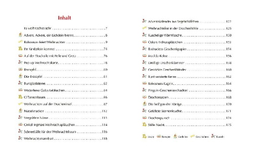 Buchcover und Innenansicht für das Buch: Der kleine Drache Kokosnuss - Das große Weihnachtsbuch
