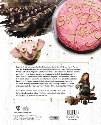 Buchcover und Innenansicht für das Buch: Harry Potter: Das offizielle Harry Potter-Backbuch