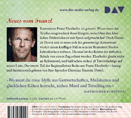 Buchcover und Innenansicht für das Buch: Dampfnudelblues. Der 2. Fall für den Eberhofer. Ein Provinzkrimi