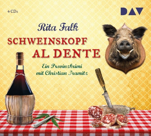 Buchcover und Innenansicht für das Buch: Schweinskopf al dente. Der 3. Fall für den Eberhofer. Ein Provinzkrimi