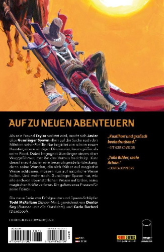 Buchcover und Innenansicht für das Buch: Gunslinger Spawn (2021)