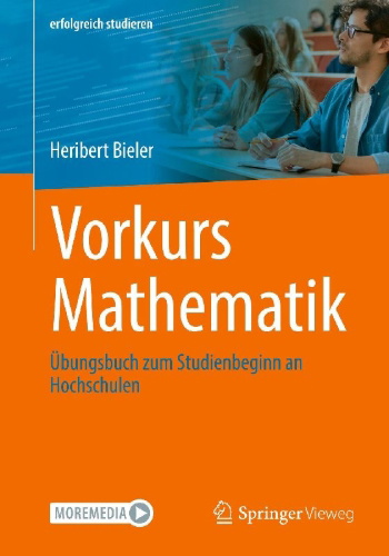 Buchcover und Innenansicht für das Buch: Vorkurs Mathematik